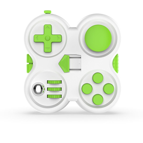 Figit Leksaker Fidget Pad Fidget Kontroller Ångest Och Stresslindring Döda Tid För Barn Och Vuxna White Green