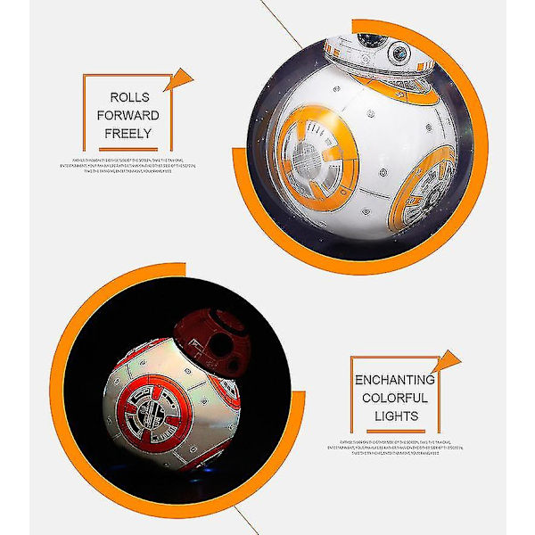 Star Wars Bb-8 Ball Rc Robot Intelligent Small Ball Remote Action Figur