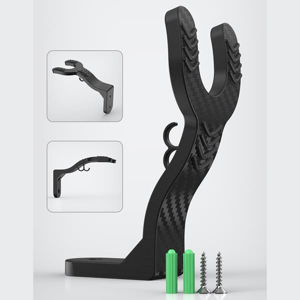 [LCS] Space-saving vertical helmet rack, suitable for motorcycle gear, ABS coating, wall hooks.