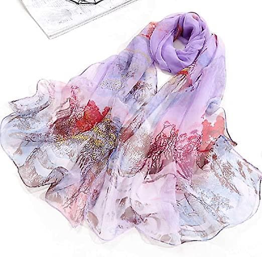 [LCS]Siden Silkesmaskblommor All-match Sidenscarf
