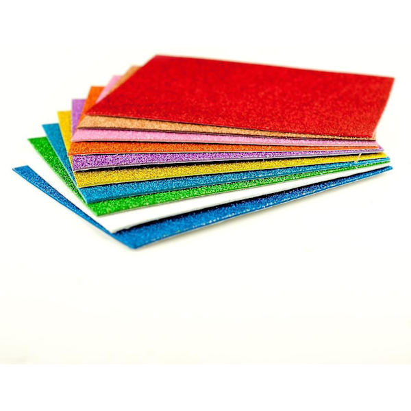 Itseliimautuvat vaahtomuovilevyt, 20 kpl (glitter)