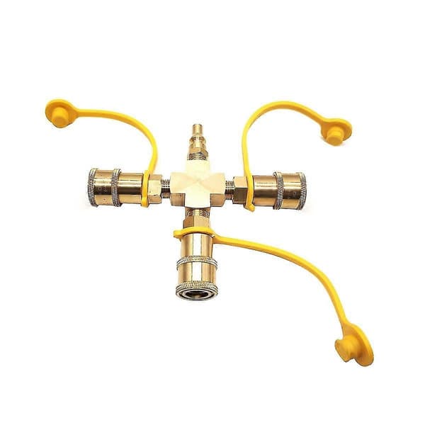 [LCS]250 Type 3-vejs splitter 1/4-tommer stik propan hurtigadapter til autocampergrill