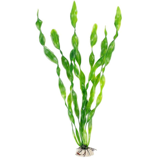 Kunstige tangplanter Kompatibel med akvarium, plastik fisketank plantedekorationer 10 stk Wine red