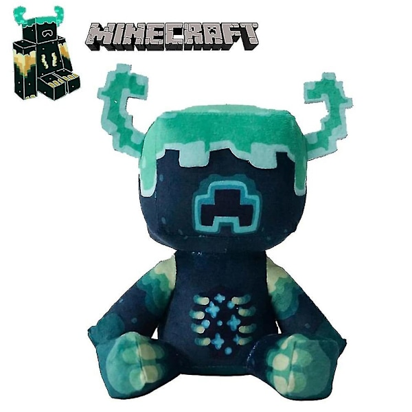 Minecraft Myk Myk Plush Doll Guardian Warden Pute Spill Stoffdyr Barn Gave