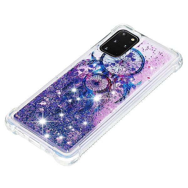 Skal för Samsung Galaxy S20 Plus Glitter Flytande Sött Genomskinligt Sili