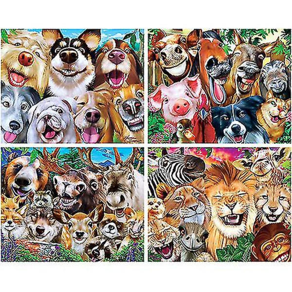 Masterpieces Puslespil Selfies Puslespil 4-pakke (100 brikker)