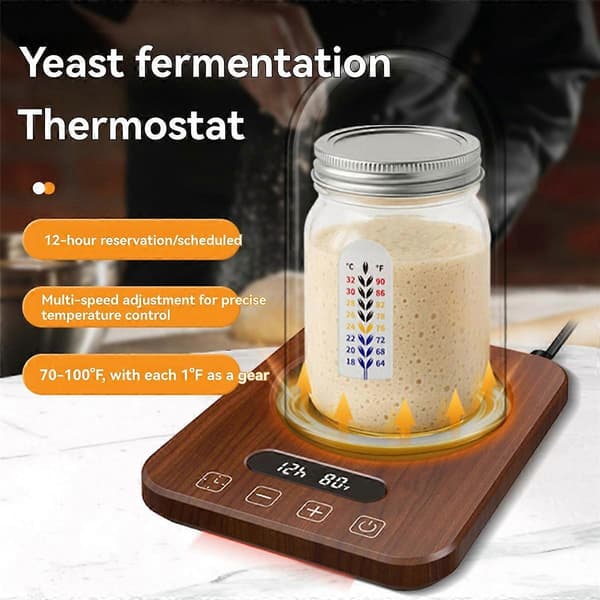Elektrisk surdejsvarmemåtte, Opgraderet varmepude til surdej, Surdejsvarmer US-stik