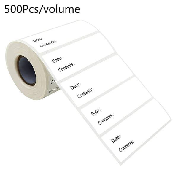 [LCS] 500 pcs Stickers for Kitchen Refrigerator Freezer Food Storage Date Content Labels