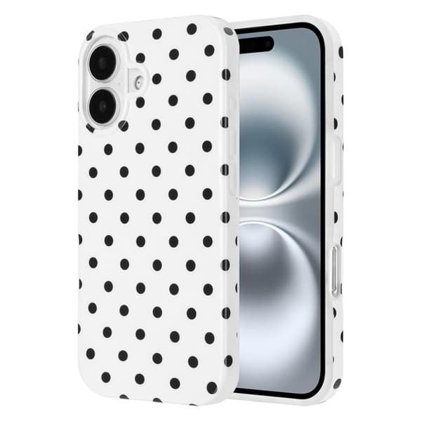 [LCS] iPhone 17 Mobilskall Dot Design Imd Tpu - Hvit Vit 26