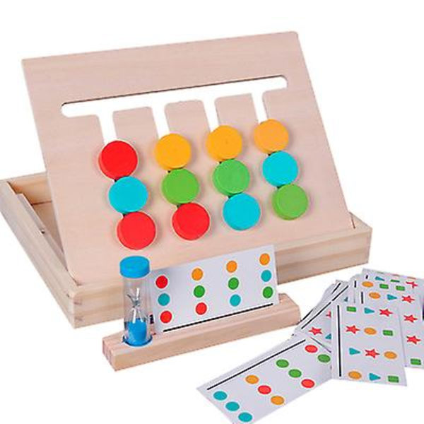 Pedagogiska Träleksaker, Pussel Färg- och Formmatchningsspel