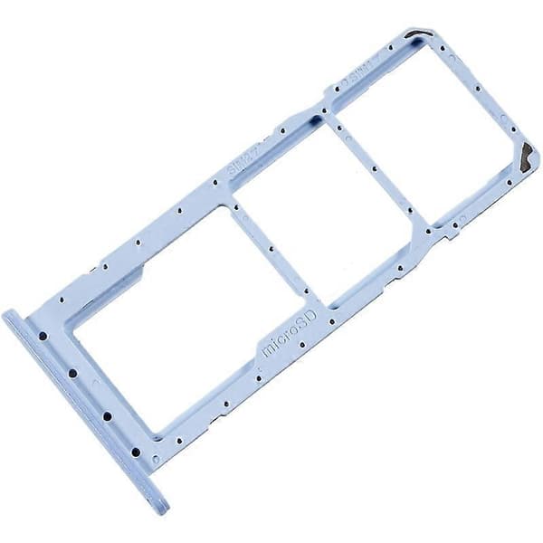 [LCS]Til Samsung Galaxy A04e 4G A042 OEM SIM+SD-kortholder udskiftningsdel (uden logo) Multicolor Light Blue