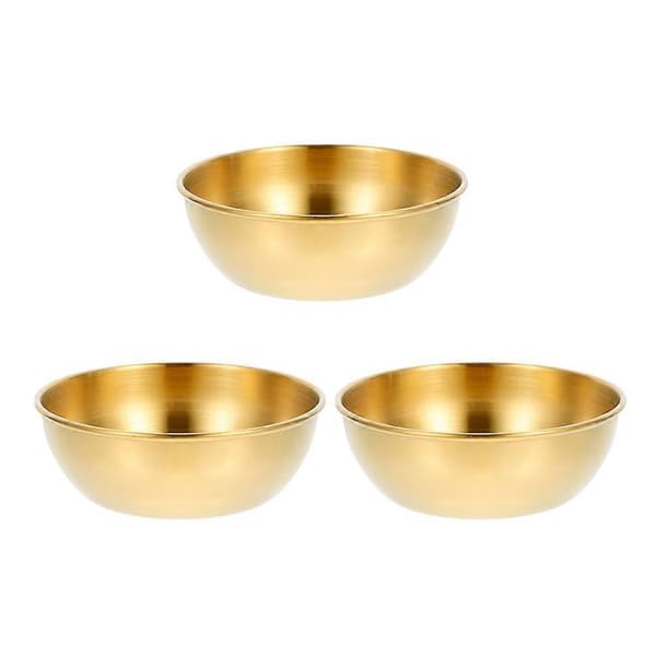 Funktionel dyppeskål i rustfrit stål, tilføjer elegance til din borddækning Golden 8X8X2.5CM