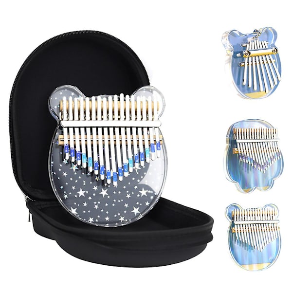 Akryl Tommelfingerklaver Kalimba Mini Kalimba Tommelfingerklaver Fingerklaver