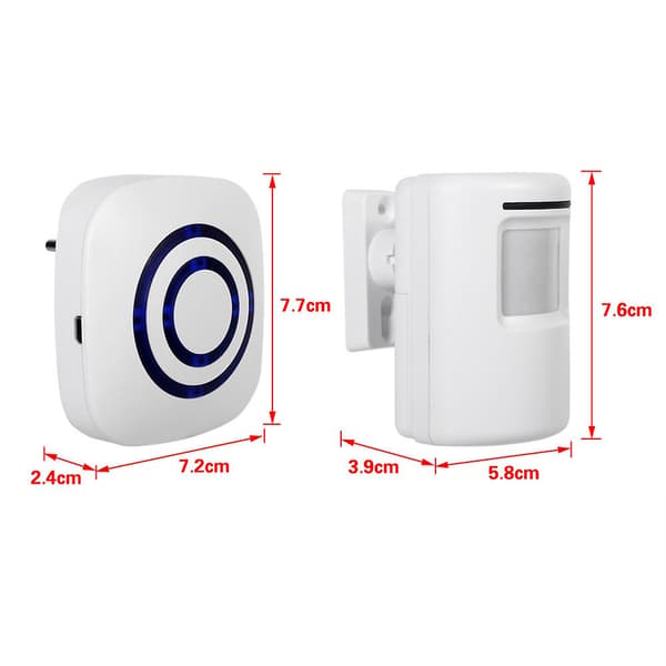 [LCS]Infraröd sensor 38 ringdörrklocka Plug and Play Dörrklocka Infraröd