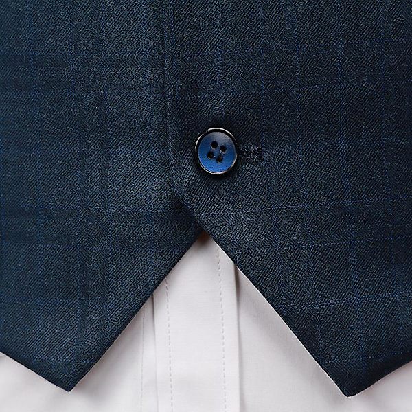 Herr Business Kostymväst Slim Fit Twill Klänning Väst M