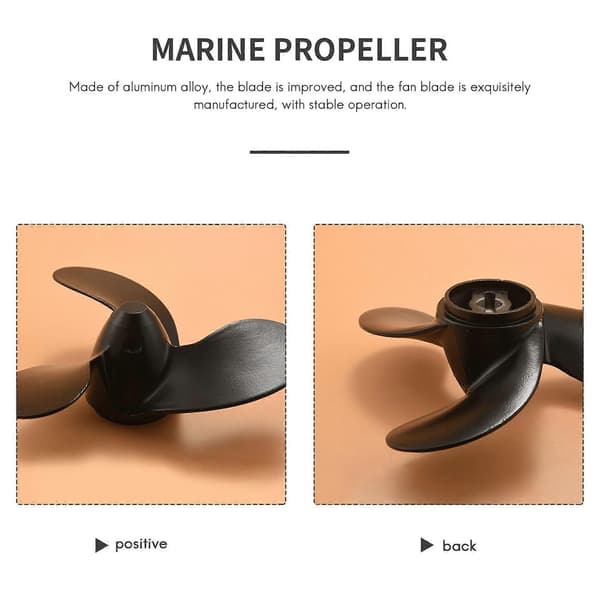 Propeller F6 för 2.5HP 3.5HP / Mercury 3.3HP/Evinrude black