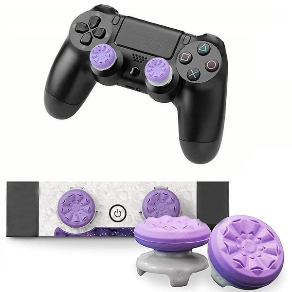 För ps4-kontroller tumgrepp förlängningslock för ps5-tillbehör fps joystick-prestanda för playstation 5 ps4 gamepad- cover White