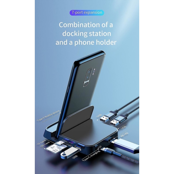 USB Typ C HUB Dockningsstation för Samsung S20 S10 Dex Pad Dock