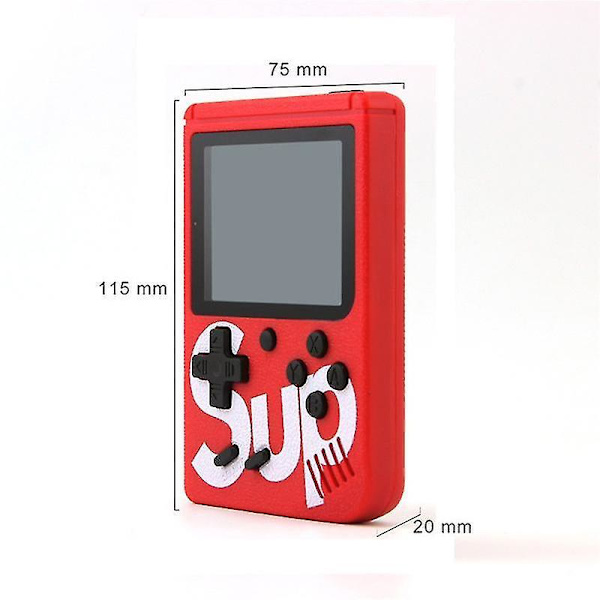 Retro portabel mini handhållen videospelskonsol 8-bit 3.0 tums färg LCD barn spelare inbyggd 400