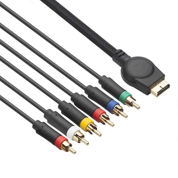 Component Av-kabel (6 fot) Högupplöst HDTV Component Rca Audio Video-kabel kompatibel med Ps3, Ps2