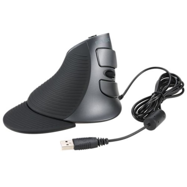 Delux USB Trådbunden Ergonomisk Vertikal Optisk Datormus med Mikrofon