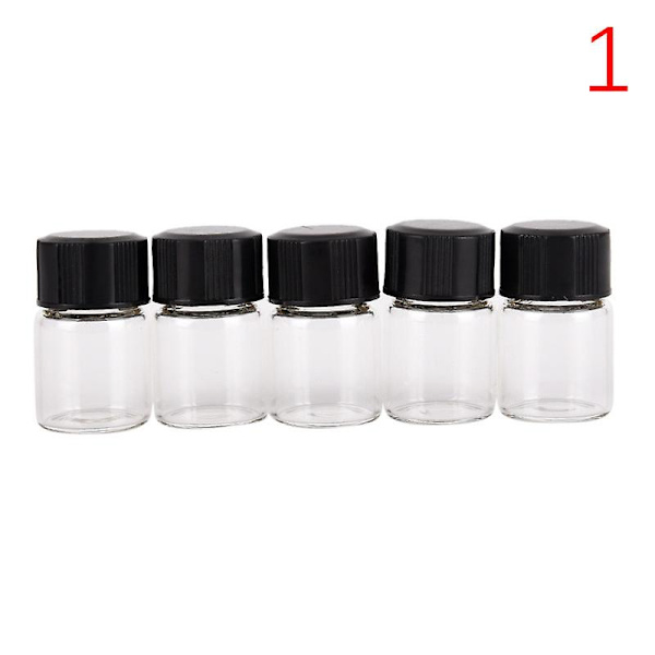 5 stk. 2 ml Mini Amber Glasflaske 3