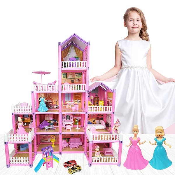 [LCS] Flickor Prinsesslott Byggleksaker, Byggsats 105PCS