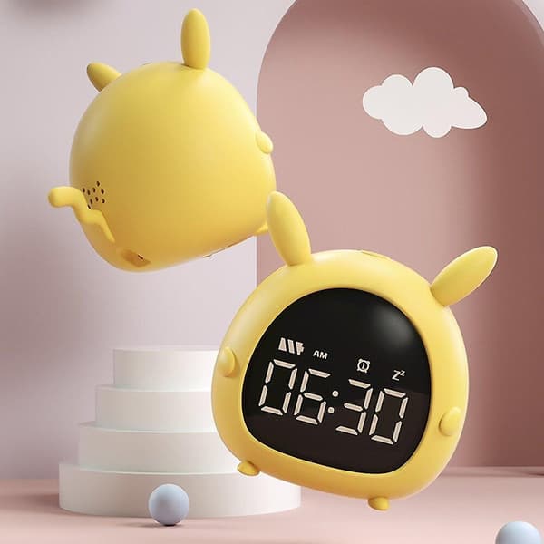 [LCS] Vekkerklokke Digital Vekking Temperatur Snooze Timer Klokke Barn
