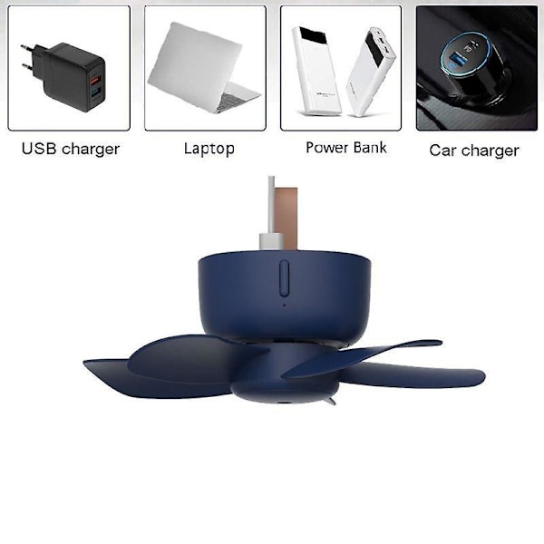 Fjernbetjening Timing USB Loftventilator Luftkøler 4 Hastigheds Ventilator Til Seng Camping Dropshipping