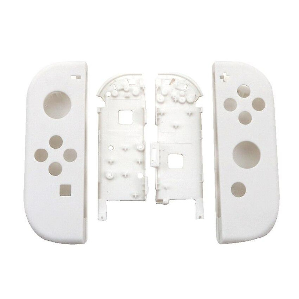 Yuxi plast venstre høyre hus skall deksel erstatning for Nintendo Switch NS NX Joy Con JoyCon kontroller beskyttelsesetui White
