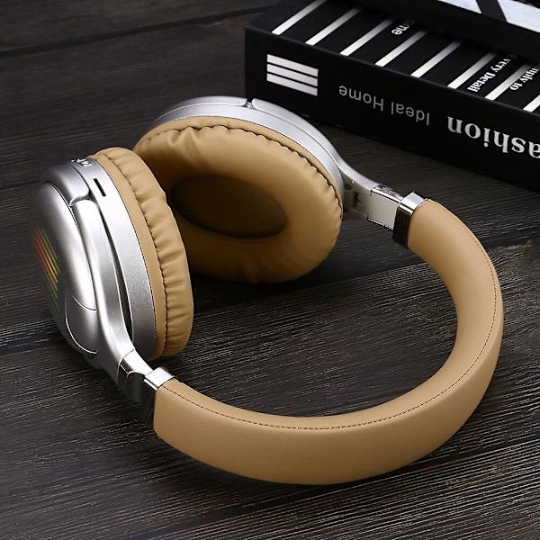 Aidot langattomat kuulokkeet 3D-stereo Bluetooth-kuulokemikrofoni Kokoontaitettavat peli-kuulokkeet mikrofonilla FM TF-kortti Melunvaimennuskuulokkeet Silver