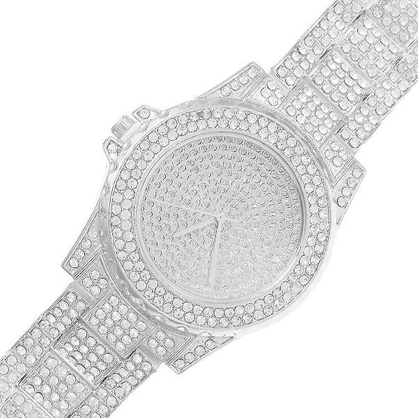 DEFFRUN Luksus Diamantkrystaller Glat Overflade Dame Quartz Ur