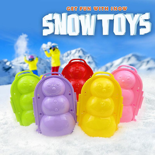 Snow Form Snowball Maker Clip Snow Sand Mould Verktygsleksak för barn Barn utomhus vinter Cat Snow Mold