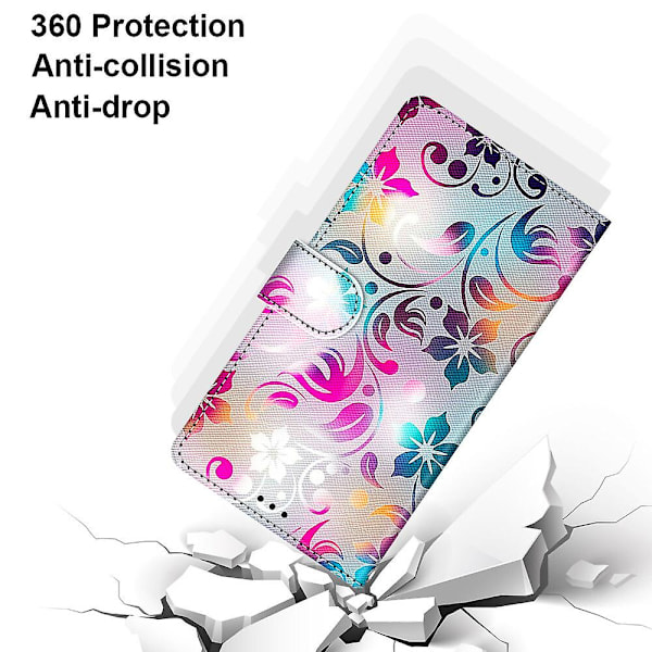 Fodral för Samsung Galaxy A32 4g Målat Läderfodral Magnetisk C