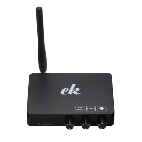 Hem TV Nätverk Karaoke Sjungutrustning Set Ljudkort Trådlös Mikrofon Dator Karaoke KTV Set-top Box