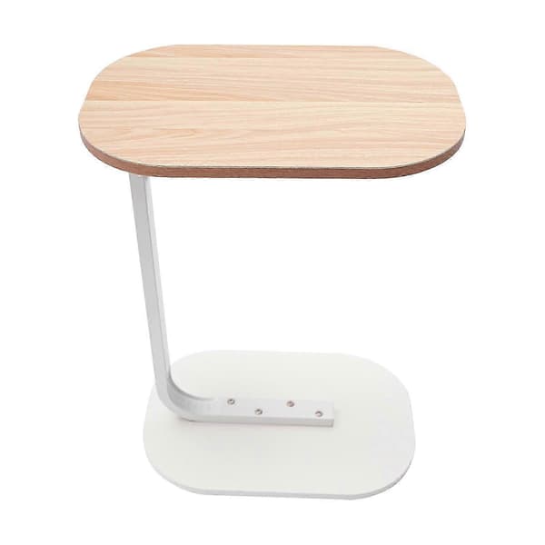 [LCS] C-formet Sidebord Fritstående Sofabord Log White