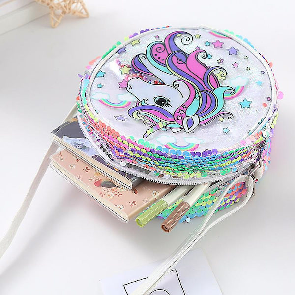 Tyttöjen Sling Bag Pu Olkalaukku Säädettävällä Hihnalla Päiväreppuun Vaellukselle Matkalle Color