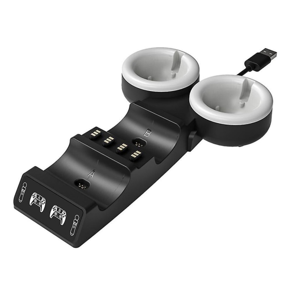 För ps5 portabel 4 i 1 ps5 handkontroll laddningsstation docka ps4 psvr vr move laddningsställ för ps move handkontroller tillbehör