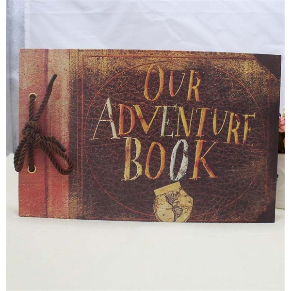 Vårt Äventyrsbok Fotoalbum DIY Scrapbook Gåva Till Thanksgiving Jul Style1