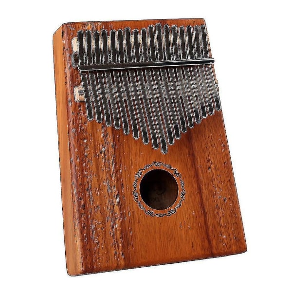 Kalimba tumpiano 17 tangenter akacia bärbart musikinstrument f