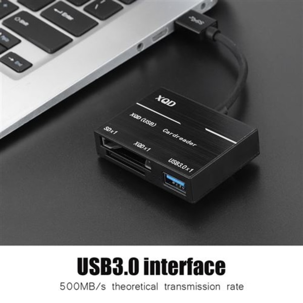 Højhastigheds ​​XQD USB TF-kortlæser USB3.0 Konverter Adapter