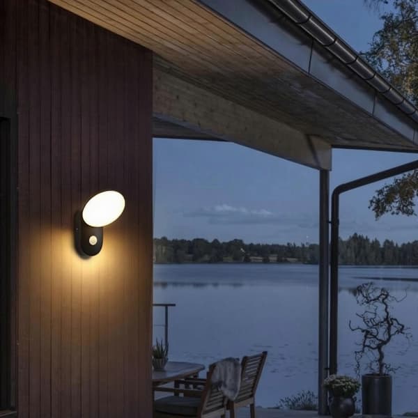Verandavæglampe Vandtæt LED Udendørs Væglampe Sensoraktiveret Rustik Holdbar Konstruktion Bred neutral light