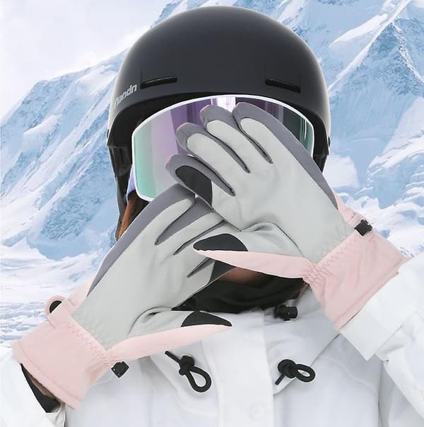 [LCS]Varma vinterhandskar Skidhandskar Utomhushandskar Bergsklättring Ridhandskar B BLACK