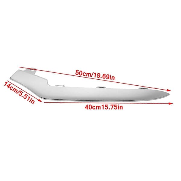 [LCS]Front Bumper Lower Lip Trim til W212 E-Klasse 2014-2016