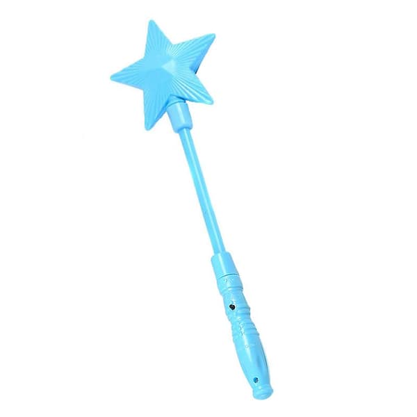 Lysande leksak för barn, stjärnformad trollstav, magisk stjärnstav för flickor, present Blue