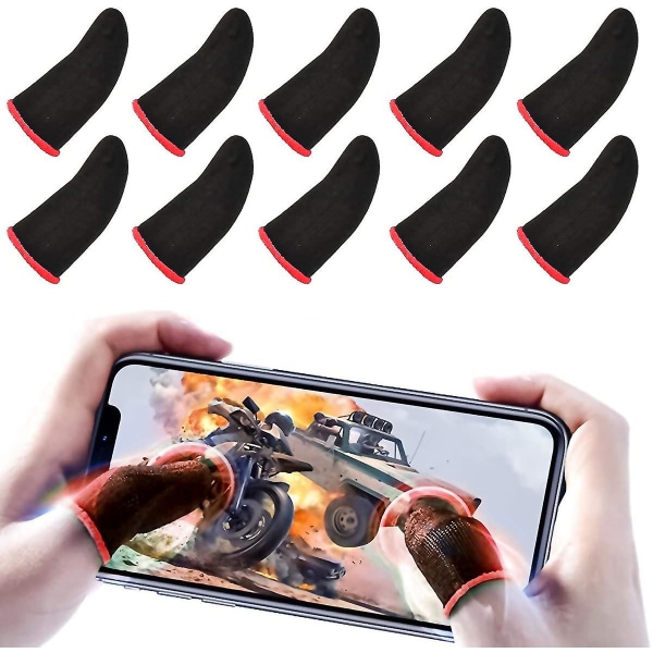 3-pack mobil fingerfodral, andningsbara Pro Gaming fingerhandskar, viktlösa magnetiska fingerfodral med pekskärm