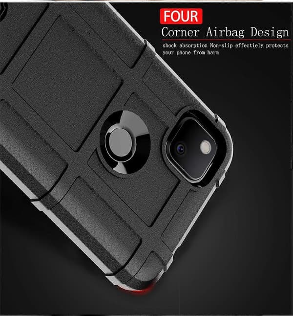 [LCS] For Google Pixel 5 Full Coverage Støtsikkert TPU-deksel Black