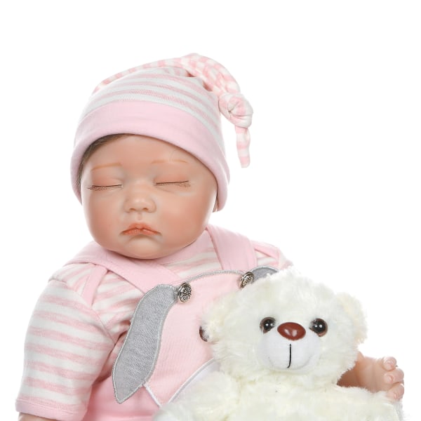 55Cm bebe realistic reborn tvilling baby docka sovande/vaken livlik