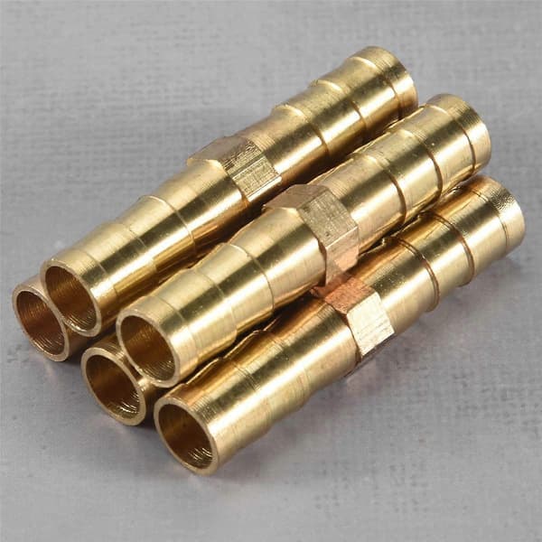 [LCS] 5 st 6 mm innerdiameter luftgas rak slangkoppling gold