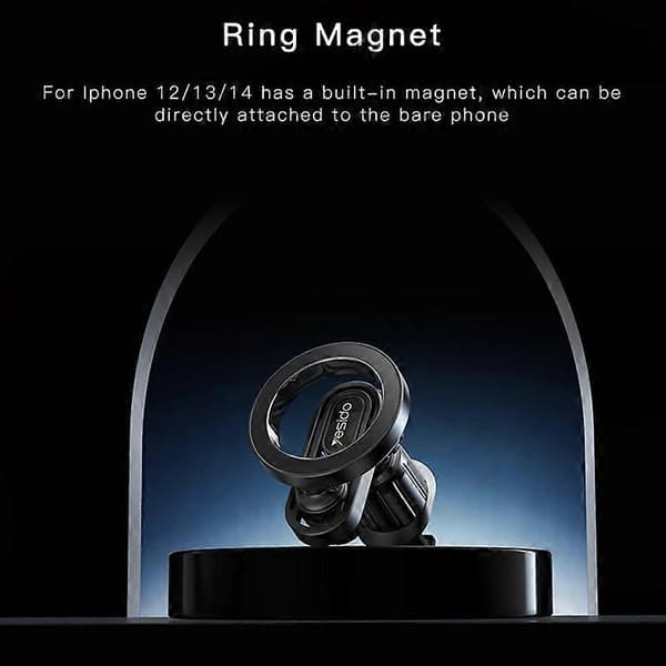 [LCS]Yesido C157 Stærk Magnetisk Bil Luftventil Telefonholder (Sort) Black